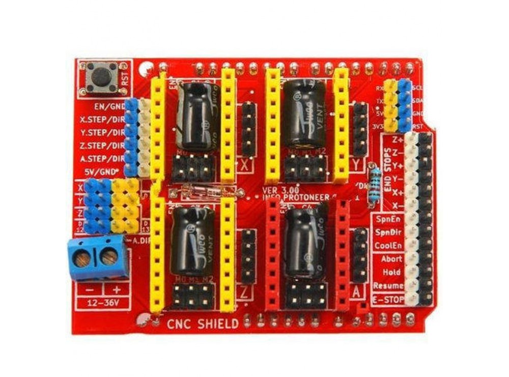 شیلد درایور CNC ورژن 3 Arduino UNO CNC Shield V3