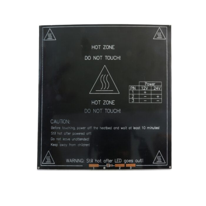 هیت بد PCB Heated Bed تمام آلومینیومی MK3 سایز 214در214 ضخامت 3.0mm مخصوص پرینترهای سه بعدی - Image 2