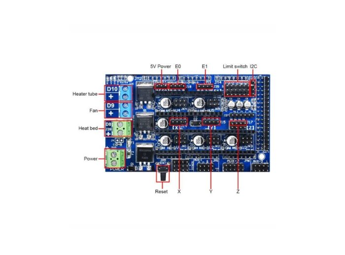 کنترلر پرینتر سه بعدی RAMPS ورژن 1.6 - RepRap - تصویر 5