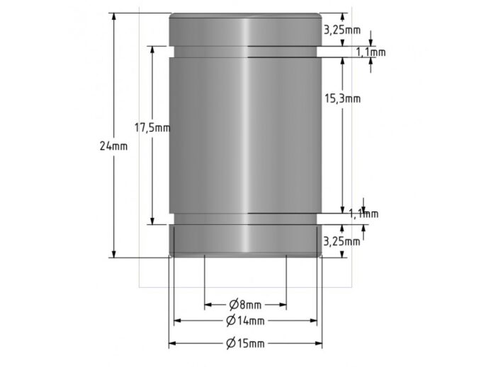 بلبرینگ خطی LM8UU سایز 8X15X24mm مناسب پرینترهای سه بعدی - تصویر 7
