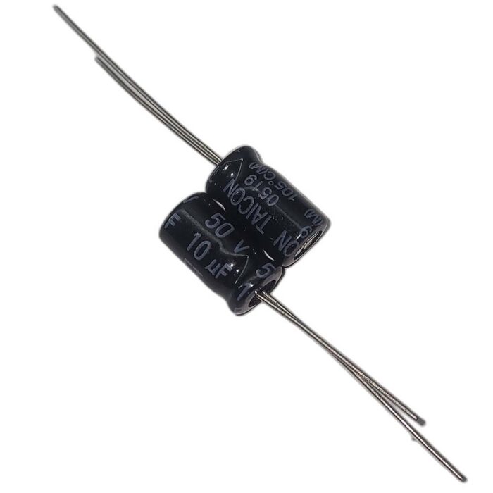 10uf-50v-TAICON-ET خازن الکترولیتی 10uF / 50V
