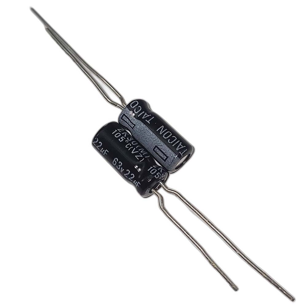 22uf-63v-TAICON-VZ خازن الکترولیتی 63V / 22UF | TAICON P(VZ) 5mmx11.5mm - Image 1