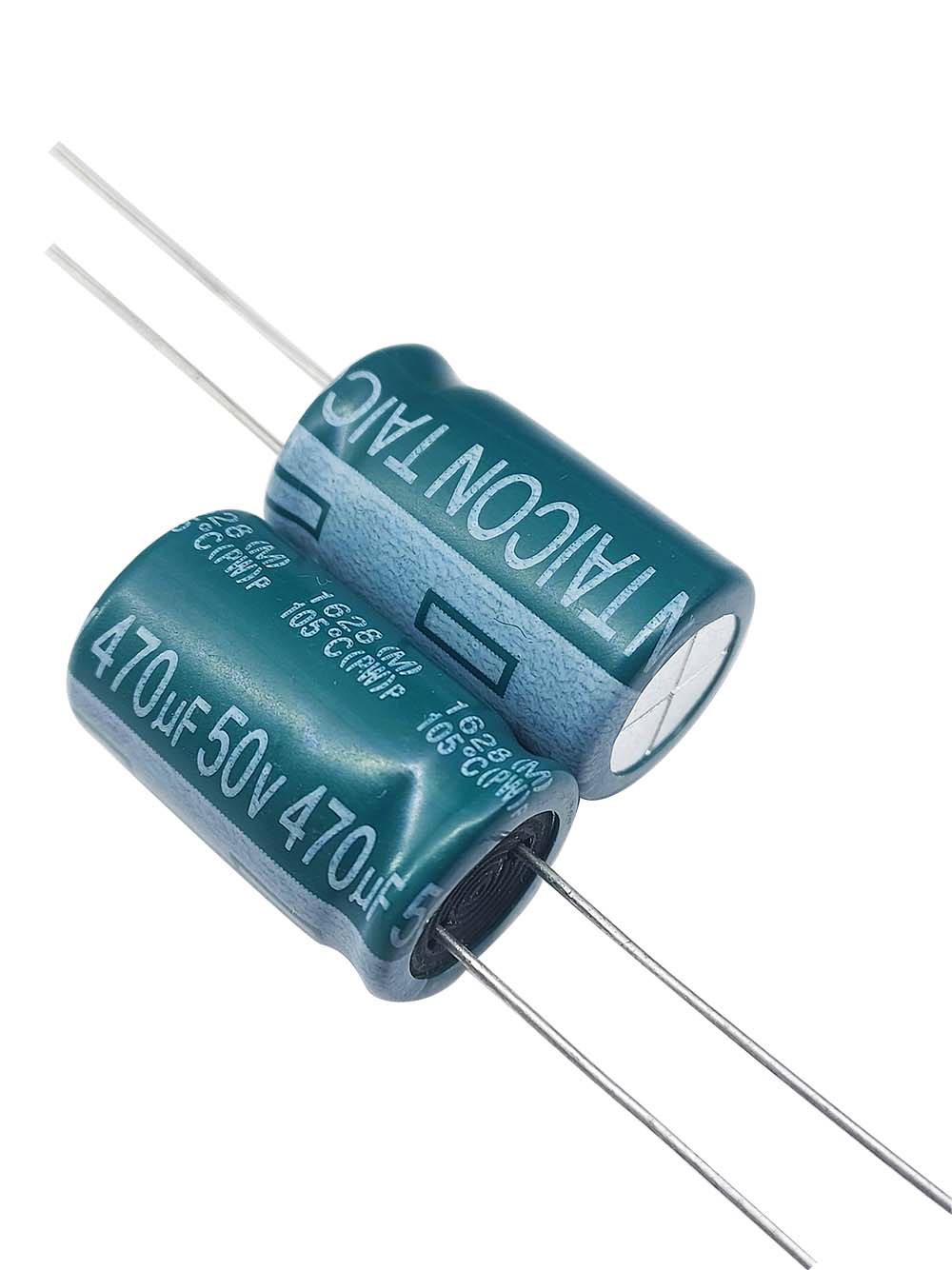 82uf-100v-TAICON-PW shorrt خازن الکترولیتی 100V / 82UF | TAICON PZ(PW) 10mmx20mm - Image 1