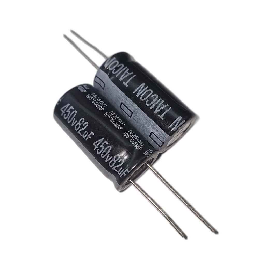 82uf-450v-TAICON-AM خازن الکترولیتی 450V / 82UF | TAICON P(AM) 16mmx31mm - Image 1