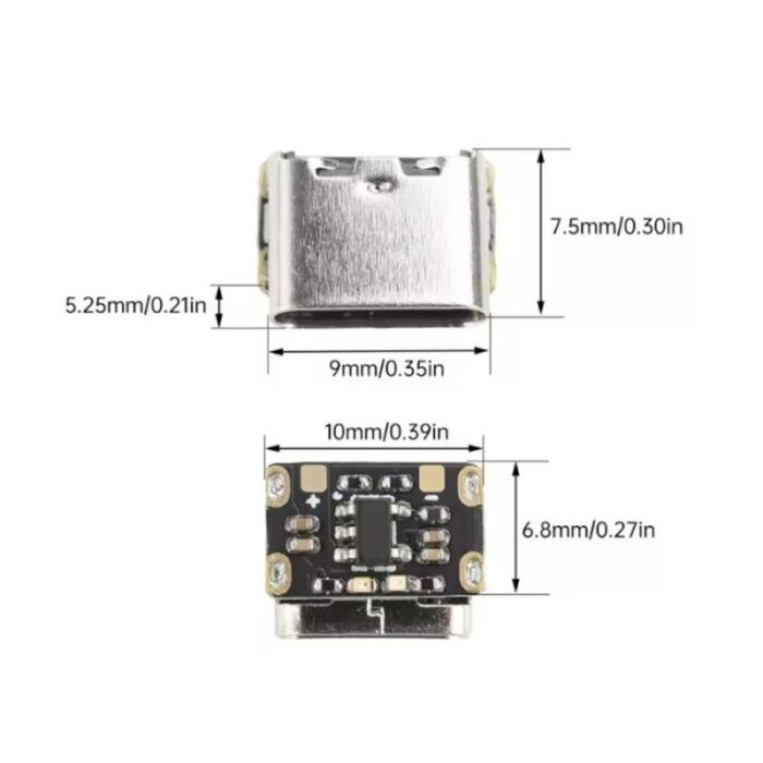 مینی ماژول شارژر باتری لیتیوم یون تک سل با ورودی USB Type-C - Image 3