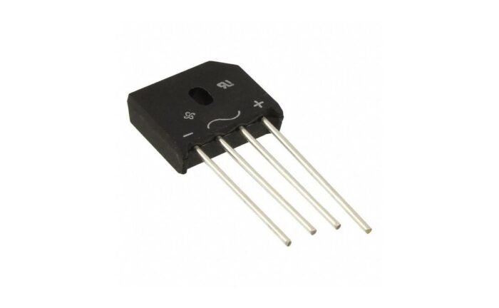 پل دیود 10A-100V تخت شانه ای KBU1001G - Image 2